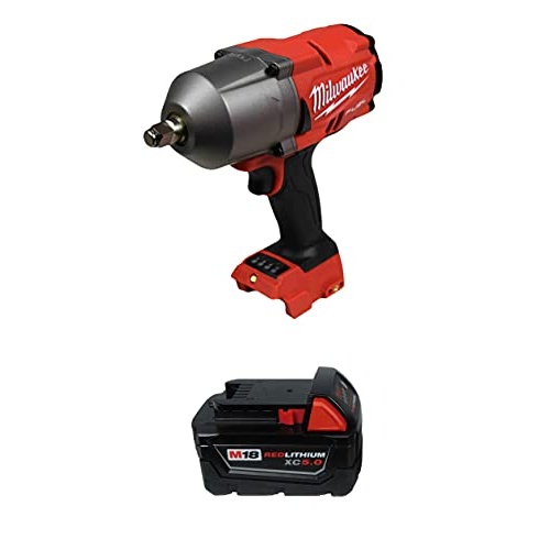 Milwaukee 2767-20 1/2" High Torque Impact Wrench w/ 48-11-1850 5.0Ah Battery - Image 1