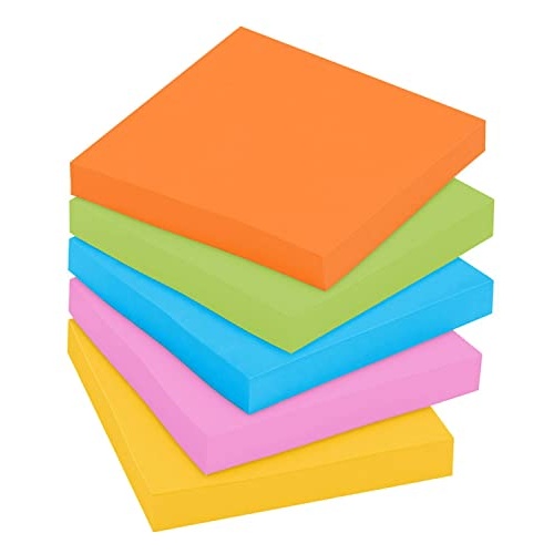 Post-it Super Sticky Notes, 3x3 in, 24 Pads, 2x the Sticking Power,Energy Boost Collection, Bright Colors (Orange, Pink, Blue, Green), Recyclable (654-24SSAU-CP) - Image 14