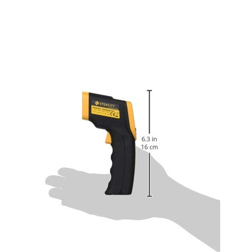 Etekcity Infrared Thermometer Gun 1080, Pizza Oven Accessories, Laser Food Meat Pool Surface Thermometer, Temperature Temp Gun for Cooking, Griddle Hvac Tools, -58°F to 1130°F, Yellow - Image 2