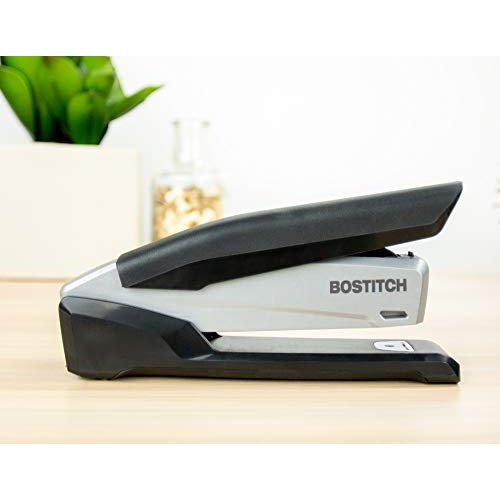 Bostitch Office Executive 3 in 1 Stapler, Includes 210 Staples and Integrated Staple Remover, One Finger Stapling, No Effort, 20 Sheet Capacity, Spring Powered Stapler, Black/Gray (INP20) - Image 4