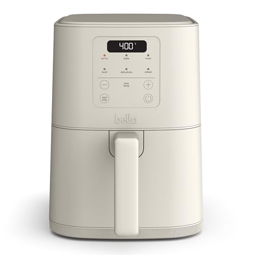 Bella Slim 4.0 QT Air fryer, Oatmilk - Image 1