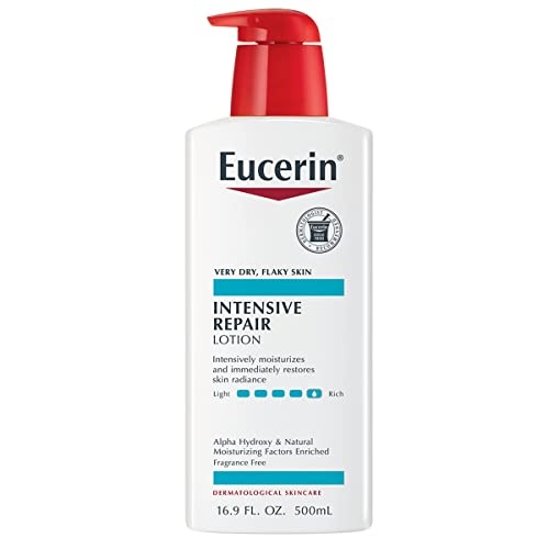 Eucerin Intensive Repair Body Lotion, Lotion for Very Dry Skin, 16.9 Fl Oz Pump Bottle - Image 1