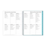 Blue Sky 2023-2024 Academic Year Teacher Weekly and Monthly Lesson Planner, 8.5" x 11", Flexible Cover, Wirebound, Dots (100330-A24) - Image 3