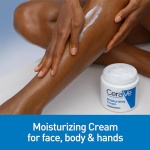 CeraVe Moisturizing Cream | Body and Face Moisturizer for Dry Skin | Body Cream with Hyaluronic Acid and Ceramides | Daily Moisturizer | Oil-Free | Fragrance Free | Non-Comedogenic | 19 Ounce - Image 7