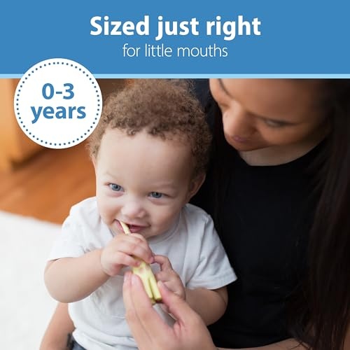 Dr. Brown's Infant-to-Toddler Training Toothbrush Set with Fluoride-Free Baby Toothpaste, Strawberry - Giraffe - 1.4oz - 0-3 years - Image 8
