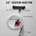 UPLYKKE Irrigation Venturi Fertilizer Injector Kit - 3/4 inch Mixer Injectors Garden Agriculture Water Tube Garden Ozone Injector - 1 Set - Image 2