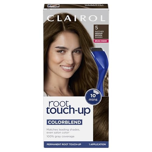 Clairol Root Touch-Up by Nice'n Easy Permanent Hair Dye, 5 Medium Brown Hair Color, (Pack of 1) - Image 1