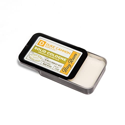 Duke Cannon Supply Co. Solid Cologne for Men Bay Rum (Citrus Musk, Cedarwood, Island Spice) - Concentrated Balm, Travel-Friendly Convenient Tin, Made with Natural & Organic Ingredients 1.5 oz (1 unit) - Image 7