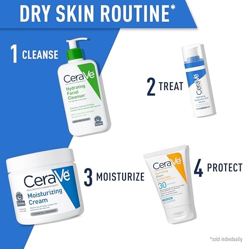 CeraVe Moisturizing Cream | Body and Face Moisturizer for Dry Skin | Body Cream with Hyaluronic Acid and Ceramides | Daily Moisturizer | Oil-Free | Fragrance Free | Non-Comedogenic | 19 Ounce - Image 4