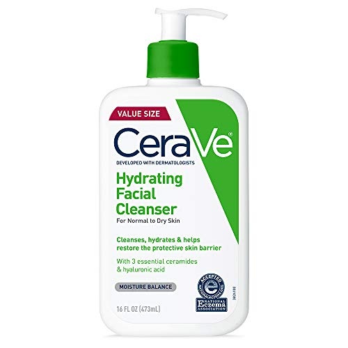 CeraVe Hydrating Facial Cleanser | Moisturizing Non-Foaming Face Wash with Hyaluronic Acid, Ceramides and Glycerin | Fragrance Free Paraben Free | 16 Fluid Ounce - Image 1