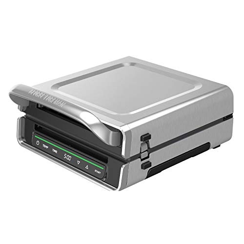 George Foreman Family Size (4-6 Servings), GRD6090B Smokeless-Digital Smart Select, Stainless Steel - Image 1