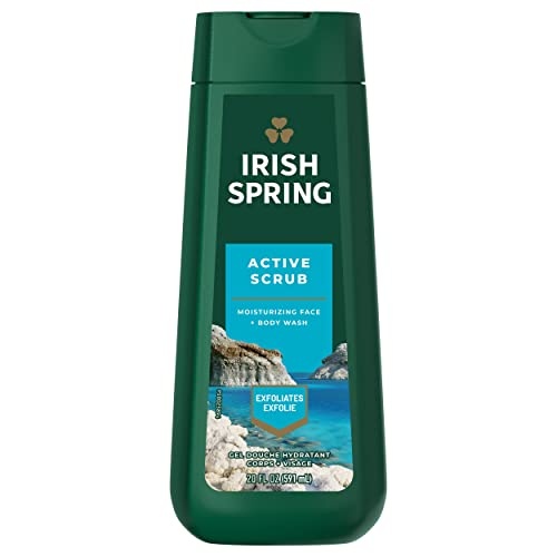 Irish Spring Active Scrub Body Wash for Men, 20 Oz - Image 1