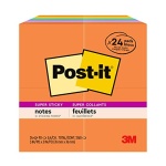 Post-it Super Sticky Notes, 3x3 in, 24 Pads, 2x the Sticking Power,Energy Boost Collection, Bright Colors (Orange, Pink, Blue, Green), Recyclable (654-24SSAU-CP) - Image 8
