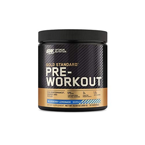 Optimum Nutrition Gold Standard Pre-Workout, Vitamin D for Immune Support, with Creatine, Beta-Alanine, and Caffeine for Energy, Keto Friendly, Blueberry Lemonade, 30 Servings (Packaging May Vary) - Image 1