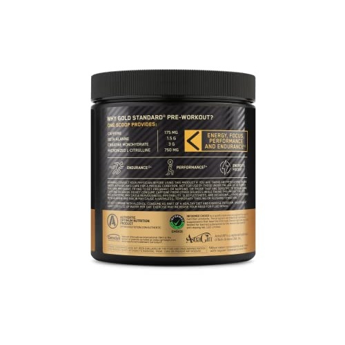 Optimum Nutrition Gold Standard Pre-Workout, Vitamin D for Immune Support, with Creatine, Beta-Alanine, and Caffeine for Energy, Keto Friendly, Blueberry Lemonade, 30 Servings (Packaging May Vary) - Image 9