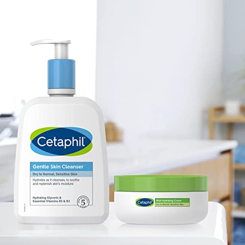 Cetaphil Face Wash, Hydrating Gentle Skin Cleanser for Dry to Normal Sensitive Skin, NEW 20oz, Fragrance Free, Soap Free and Non-Foaming - Image 3