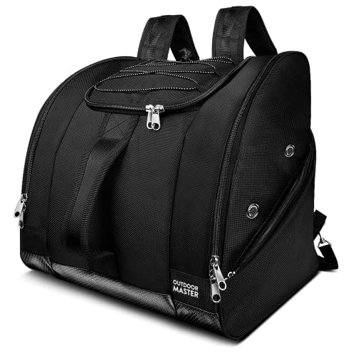 OutdoorMaster Boot Bag POLAR BEAR - 50L Ski Boots and Snowboard Boots Bag, Excellent for Travel with Waterproof Exterior & Bottom - for Men, Women and Youth - Black - Image 1
