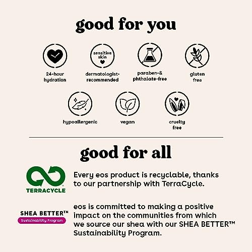 eos Shea Better Body Lotion- Vanilla Cashmere, 24-Hour Moisture Skin Care, Lightweight & Non-Greasy, Made with Natural Shea, Vegan, 16 fl oz - Image 4