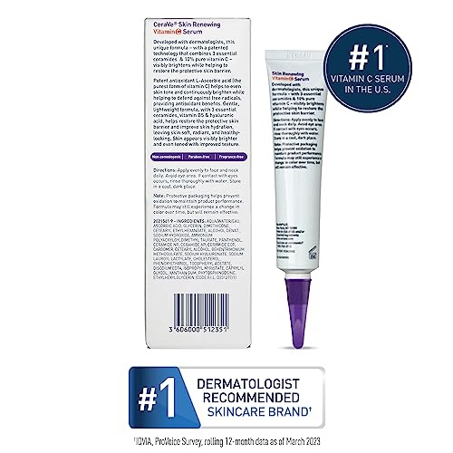 CeraVe Vitamin C Serum with Hyaluronic Acid | Skin Brightening Serum for Face with 10% Pure Vitamin C | Fragrance Free | 1 Fl. Oz - Image 5