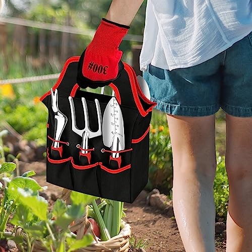 Gardening Tool Set, 8 Pieces Aluminum Heavy Duty Gardening Kit with Ergonomic Handles, Gardening Bag, Ideal Gardening Tool Set - Gifts for Men and Women - Image 2