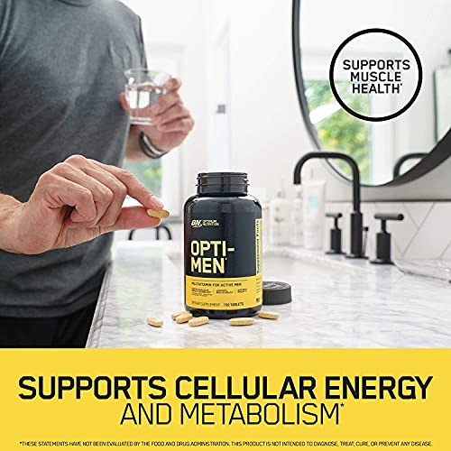 Optimum Nutrition Opti-Men, Vitamin C, Zinc and Vitamin D, E, B12 for Immune Support Mens Daily Multivitamin Supplement, 90 Count (Packaging May Vary) - Image 7