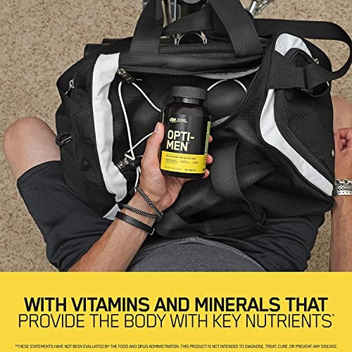 Optimum Nutrition Opti-Men, Vitamin C, Zinc and Vitamin D, E, B12 for Immune Support Mens Daily Multivitamin Supplement, 90 Count (Packaging May Vary) - Image 5