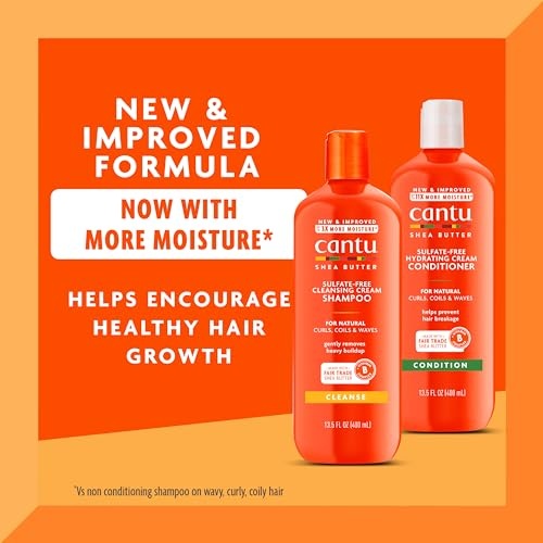 Cantu Sulfate-Free Cream Shampoo & Conditioner Bundle, 13.5 Fl Oz (Pack of 2) - Image 10