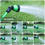 STYDDI 9-Pattern 18-Inch Watering Wand, Metal Garden Watering Wand with Pivoting Head and Thumb Control, 18" Garden Hose Turret Wand Sprayer for Hanging Baskets and Shrubs, Flower, Plant, Green - Image 5