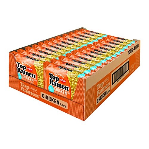Nissin Top Ramen Noodle Soup, Chicken, 3 Ounce (Pack of 24) - Image 2