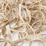 Charles Leonard Rubber Bands, 3/8 Ounce Bags, Amber, Assorted Sizes (56381) - Image 2