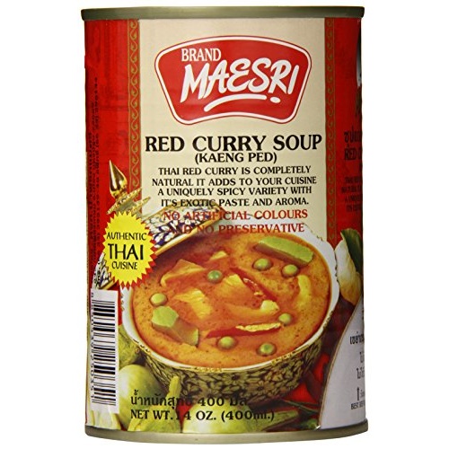 MaeSri Red Curry Soup, 14 Ounce (Pack of 12) - Image 1