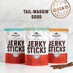 Rocco & Roxie Jerky Dog Treats Made in USA Healthy Treats for Potty Training High Value Real Meat Slow Roasted Snacks for Small, Medium & Large Dogs & Puppies Soft Chews, 1 Pound (Pack of 1) - Image 2