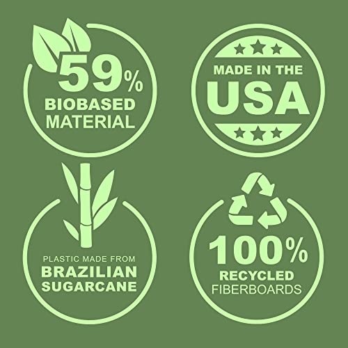 Samsill Earth's Choice, 1.5-Inch Durable D-Ring View Binder 4 Pack, USDA Certified Biobased, Eco-Friendly, Boho Assortment - Image 6