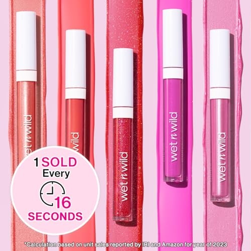 wet n wild MegaSlicks Lip Gloss, Ultra-Glossy, Vitamin-E Enriched, Ultra-Gloss High Shine Moisturizing, Cruelty-Free & Vegan - Cherish - Image 14