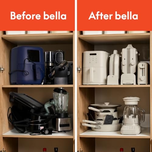 bella 2 Slice Slim Toaster, Fits-anywhere™ Kitchenware, 6 Setting Shade Control with Reheat & Cancel Buttons, Removable Crumb Tray, 10” Long Slot, Anti Jam & Auto Shutoff, 900 Watt, Oatmilk - Image 2