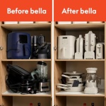 bella 10 Speed Countertop Blender, Juicer & Smoothie Maker, Fits-anywhere™ Kitchenware, Slim Flip & Store Design, Dishwasher Safe 48oz Capacity Pitcher & Lid, Stainless Steel Blade, 450 Watt, Surf - Image 2