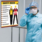 Safety Awareness Poster,"Safety First", 18" X 24" Laminated Front and Back Long-Lasting Workplace Safety First Poster - Image 6