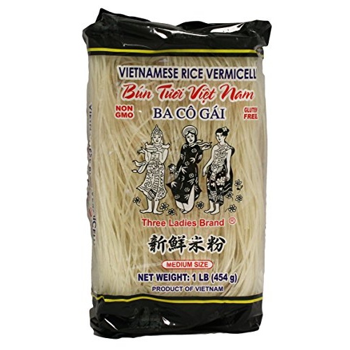 Three Ladies Vietnamese Rice Stick Vermicelli, 16 oz., 3 Pack - Image 1
