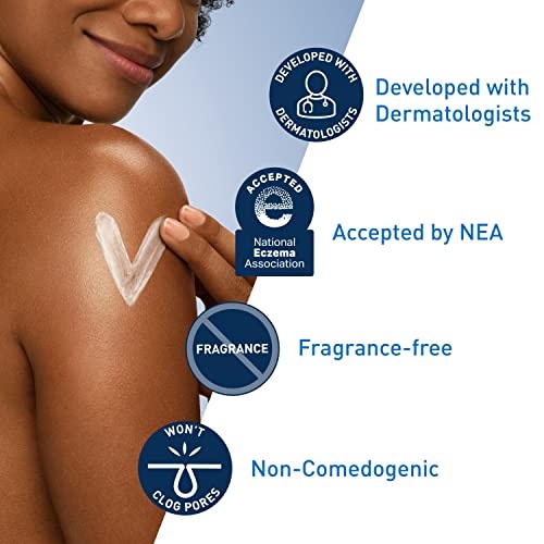 CeraVe Daily Moisturizing Lotion for Dry Skin | Body Lotion & Facial Moisturizer with Hyaluronic Acid and Ceramides | Fragrance Free | 19 Ounce - Image 5