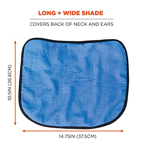 Ergodyne Chill-Its 6670CT Evaporative Cooling Hard Hat Neck Shade,Lime - Image 3