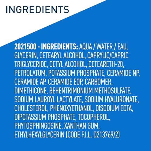 CeraVe Moisturizing Cream | Body and Face Moisturizer for Dry Skin | Body Cream with Hyaluronic Acid and Ceramides | Daily Moisturizer | Oil-Free | Fragrance Free | Non-Comedogenic | 19 Ounce - Image 3