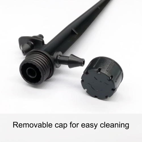 Topiverse 50 Pcs Drip Irrigation Emitters, Adjustable Flow 0-18 GPH Irrigation Drippers with Stake, 360 Degree Flow Sprinkler Head, Micro Sprinkler for Garden Patio Lawn Flower Bed - Image 4
