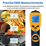 Etekcity Infrared Thermometer Gun 1080, Pizza Oven Accessories, Laser Food Meat Pool Surface Thermometer, Temperature Temp Gun for Cooking, Griddle Hvac Tools, -58°F to 1130°F, Yellow - Image 8