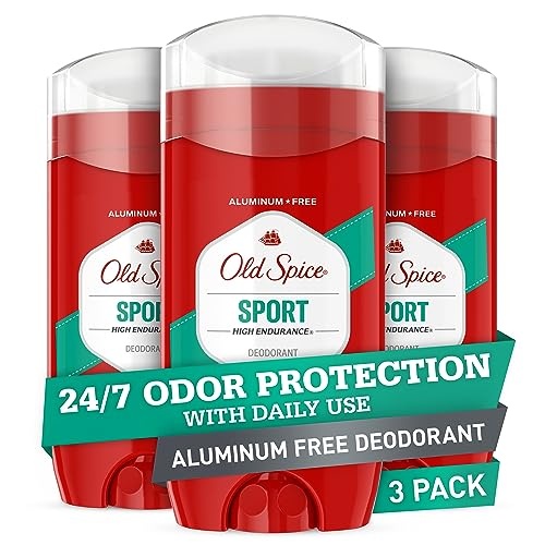 Old Spice Aluminum Free Deodorant for Men, High Endurance Sport, 24/7 Odor Protection, 3 Oz Each, (Pack Of 3) - Image 1