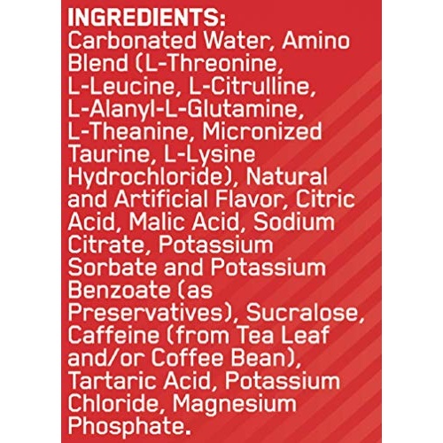 Optimum Nutrition Amino Energy Drink + Electrolytes for Hydration - Sugar Free, Amino Acids, BCAA, Keto Friendly, Sparkling Drink - Juicy Strawberry, Pack of 12 (Packaging May Vary) - Image 2