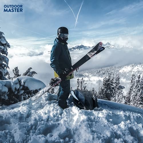 OutdoorMaster Boot Bag POLAR BEAR - 50L Ski Boots and Snowboard Boots Bag, Excellent for Travel with Waterproof Exterior & Bottom - for Men, Women and Youth - Black - Image 2