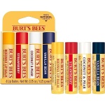 Burt's Bees Lip Balm Stocking Stuffers, Moisturizing Lip Care Christmas Gifts, Original Beeswax, Strawberry, Coconut & Pear, Vanilla Bean with Fruit Extracts, Natural Origin Lip Care (4-Pack) - Image 2