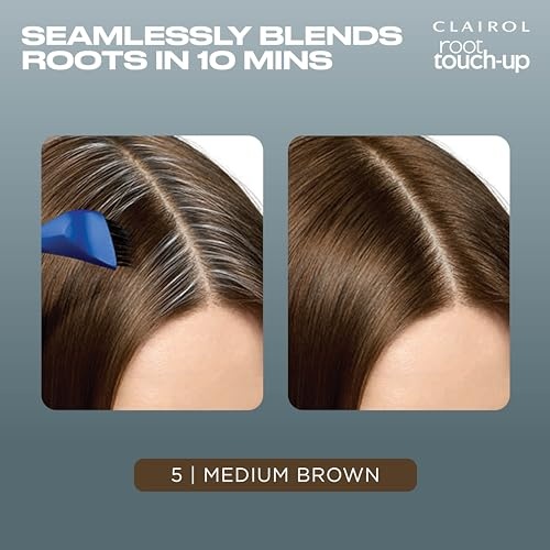 Clairol Root Touch-Up by Nice'n Easy Permanent Hair Dye, 5 Medium Brown Hair Color, (Pack of 1) - Image 10