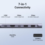 UGREEN Revodok 1071 USB C Hub for Laptop 7 in 1 Dock 4K HDMI, 100W PD Charging, USB-C & 2 USB-A 5Gbps Data Ports, SD/TF Card Reader for MacBook Pro/Air, iPad Pro, XPS, Thinkpad - Image 7