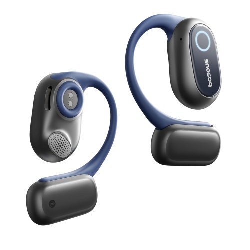 Baseus Open-Ear Headphones, Hi-Res Wireless Audio with LDAC, Rich Bass, Comfortable Silicone Cushion Design, 60H Play, AI Clear Calls, Bluetooth 5.4, IPX4, Open-Ear Earbuds - Bowie MF1 - Image 1